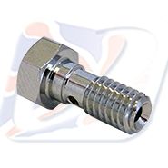 6mmx1mm HEX SINGLE BANJO BOLT CHROME