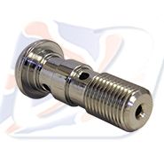 10x1mm DOMED DOUBLE BANJO BOLT CHROME