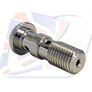 10x1.25mm DOMED DOUBLE BANJO BOLT CHROME