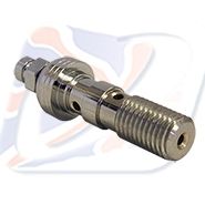 M10X1.25 DOUBLE BLEED BANJO BOLT, CHROME