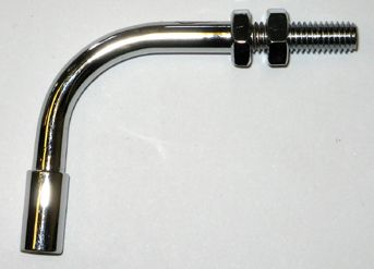THREADED FERRULE BEND ASSEMBLY, CHROME