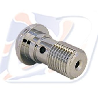 10x1mm DOMED SINGLE BANJO BOLT - CHROME