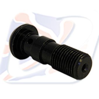 10x1mm DOMED DOUBLE BANJO BOLT BLACK