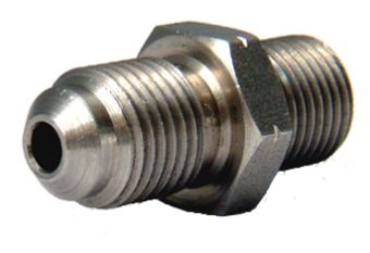 M10x1 MALE CONVEX ADAPTOR, CHROME