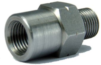 M10x1 FEMALE CONCAVE ADAPTOR, CHROME