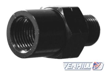 M10x1 FEMALE CONCAVE ADAPTOR, BLACK
