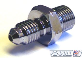 M8X1 MALE CONVEX ADAPTOR, CHROME