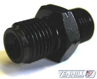 M10x1 MALE CONCAVE ADAPTOR, BLACK