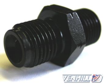 3/8 UNF MALE CONCAVE ADAPTOR, BLACK
