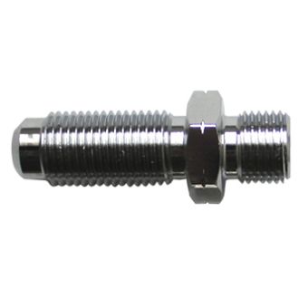 M10X1 MALE BULKHEAD ADAPTOR, CHROME