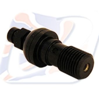M10X1.00 SINGLE BLEED BANJO BOLT, BLACK