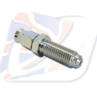 10x1.25 MALE BULKHEAD FITTING CHROME