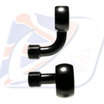 M10 90° BANJO, BLACK