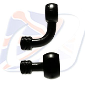 M8 90° BANJO, BLACK