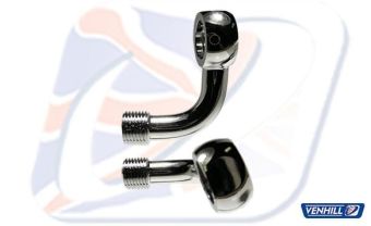 M10 BANJO 90° + 20° RIGHT BEND, CHROME