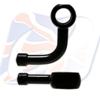 M10 BANJO 90° LONG SIDE BEND, BLACK