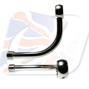 M10 90° EXTRA LONG BANJO, CHROME