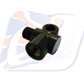 FEMALE 90DEG ELBOW M10x1- 1/8thBSP BLACK