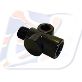 1/8th BSP STRAIGHT CONNECTOR M10x1 BLACK