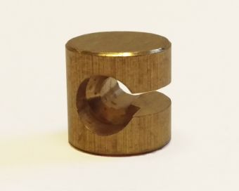 BRASS BAR NIP 12MM X 12MM SLOTTED/LOOSE