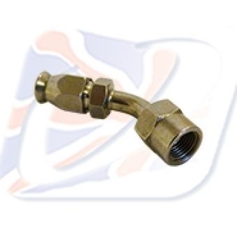 -3 HOSE END 45DEG SWIVEL JOINT STAINLESS