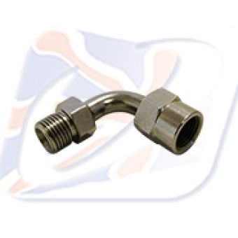 SWIVEL JOINT 90DEG 1/8TH BSP CHROME