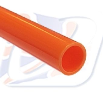 RIGID ORANGE NYLON TUBE 8mmID x10mmODx1M
