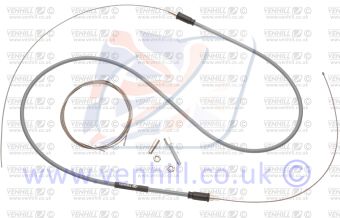 ROTAX MAX THROTTLE CABLE - GREY/SILVER